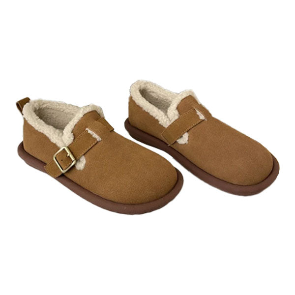 Elena - Fur Lined Suede Clogs