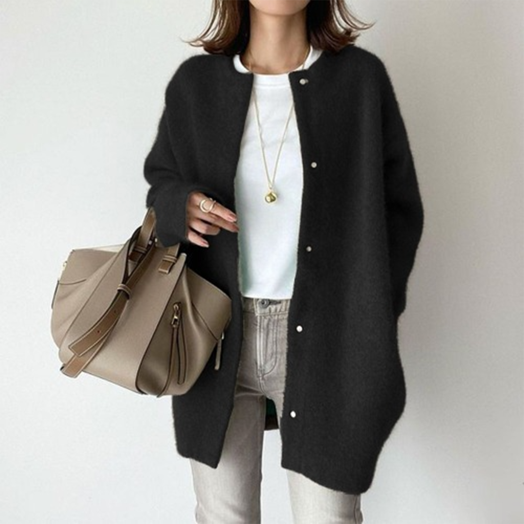 Nadia - Cozy Oversized Fuzzy Knit Cardigan