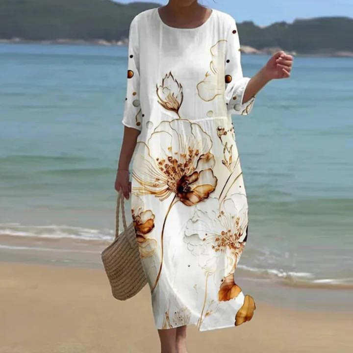 Emily - Tummy-Covering Floral Dress