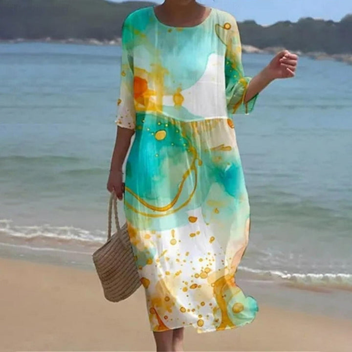 Emily - Tummy-Covering Floral Dress