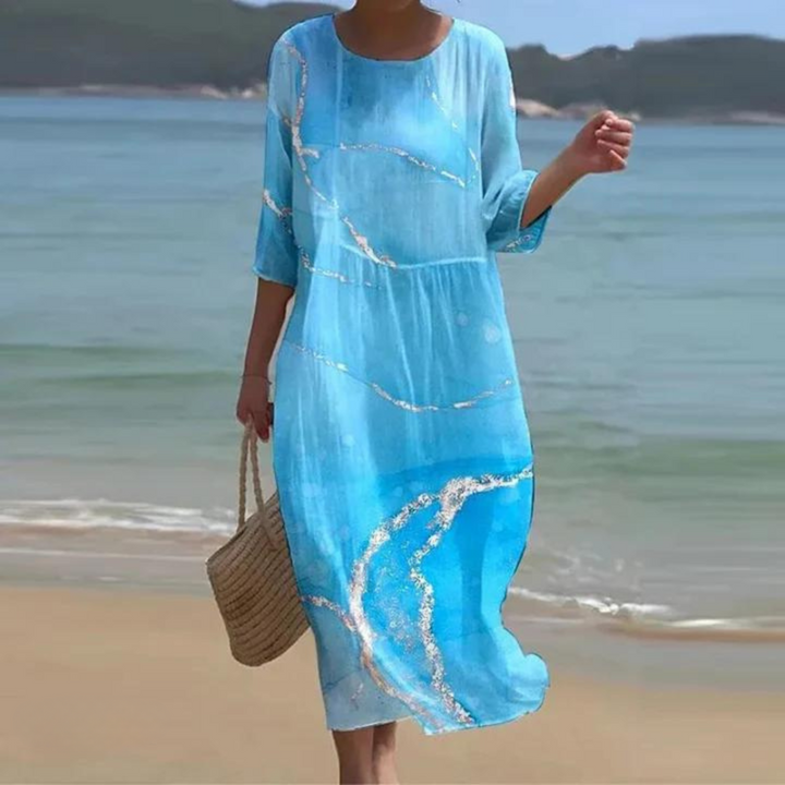 Emily - Tummy-Covering Floral Dress