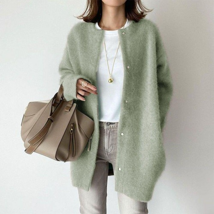 Nadia - Cozy Oversized Fuzzy Knit Cardigan
