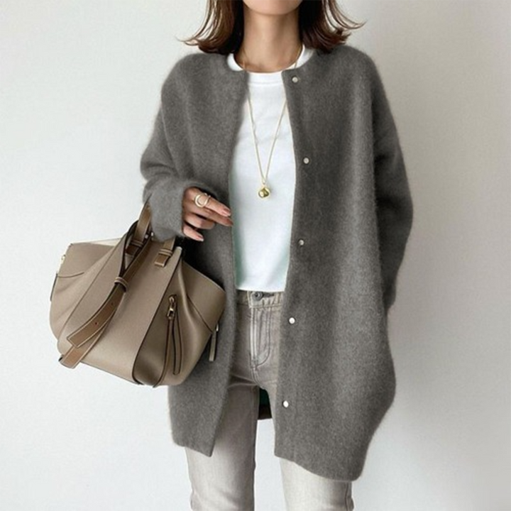 Nadia - Cozy Oversized Fuzzy Knit Cardigan
