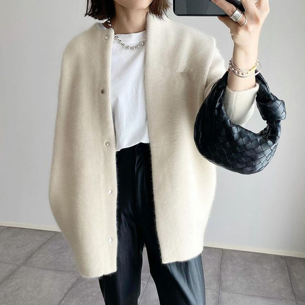 Nadia - Cozy Oversized Fuzzy Knit Cardigan
