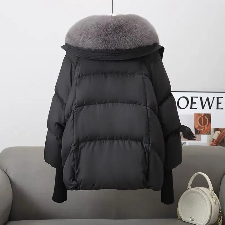 Bianca - Short Puffer Jacket with Faux Fur Collar